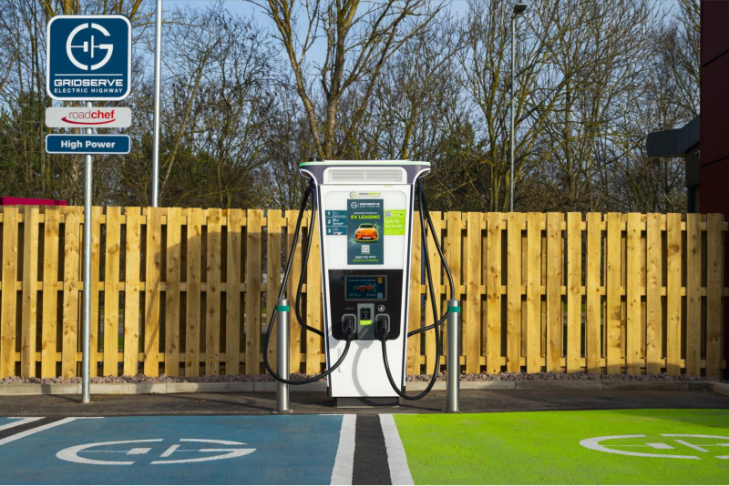 A charging station with a sign and a fence

AI-generated content may be incorrect.